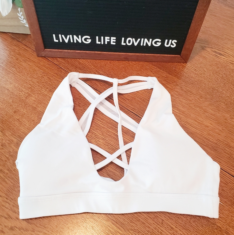 Buffbunny Helena Sports Bra in White (Small)